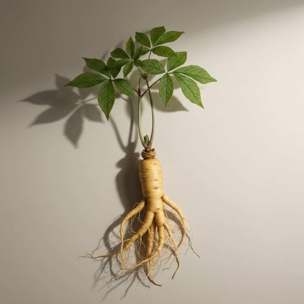 Ginseng root and plant